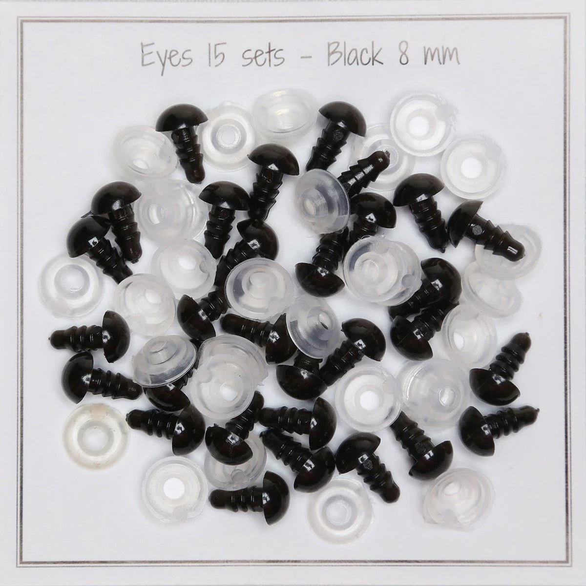 Safety eyes - 8 mm (0.31 in)