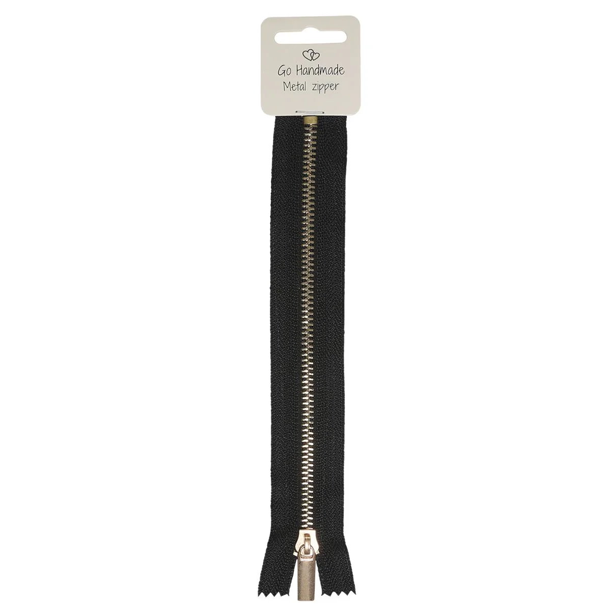 Metal Zipper - Black
