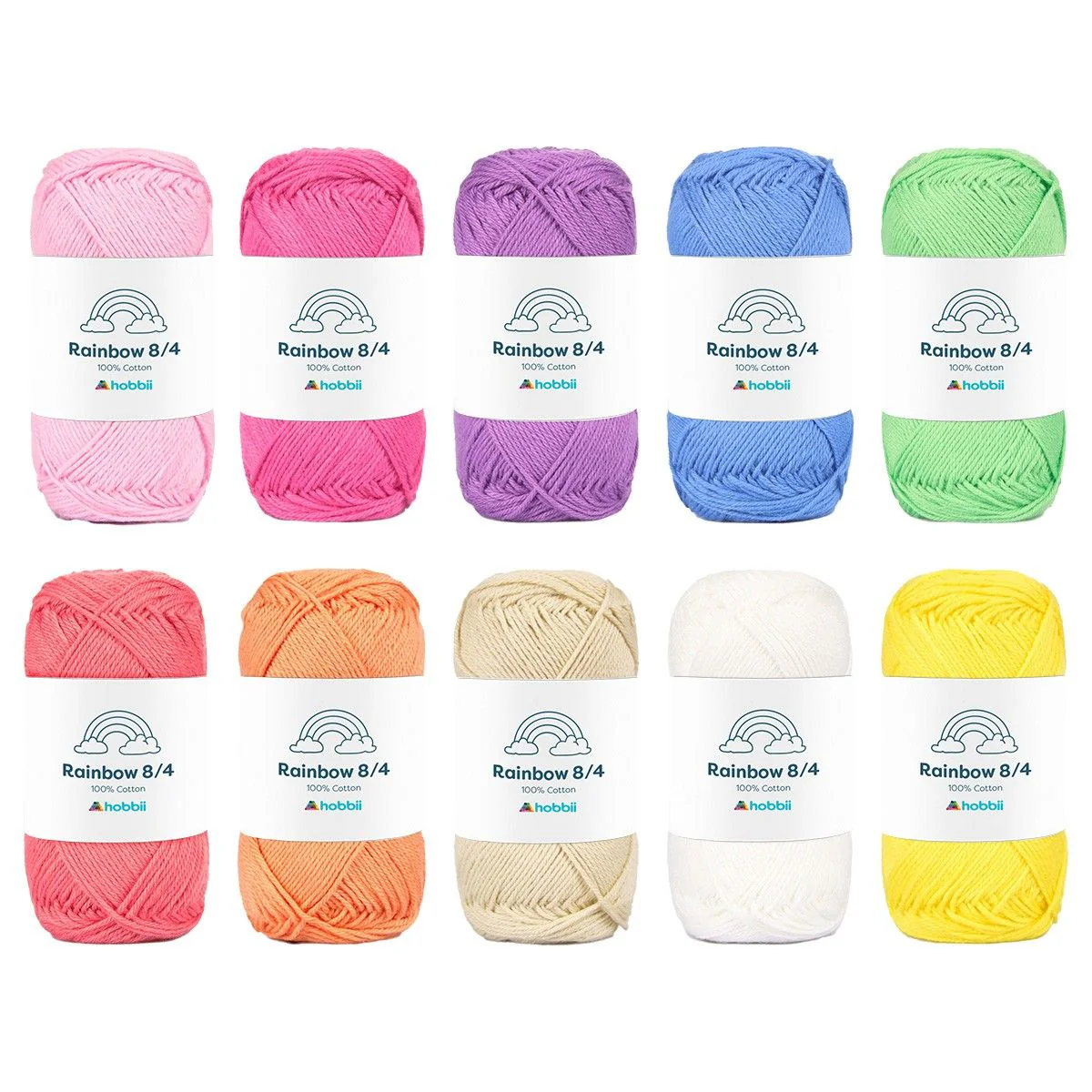 Rainbow Cotton 8/4 Color Pack