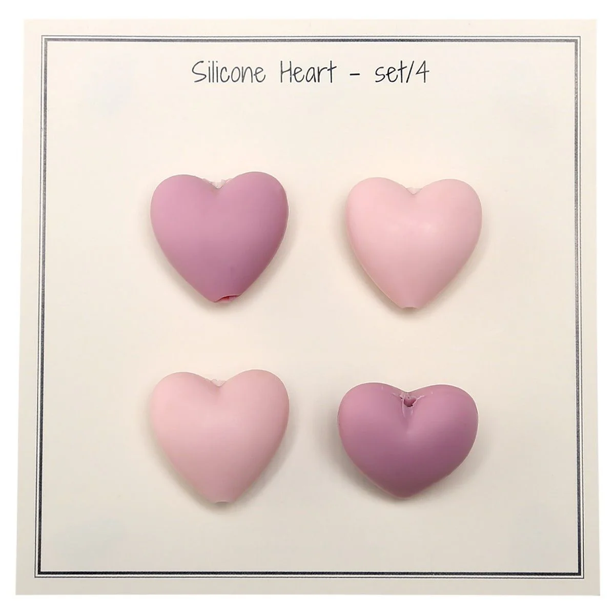 Silicone Pearls in Heart Shape – 4 pcs - Image 4