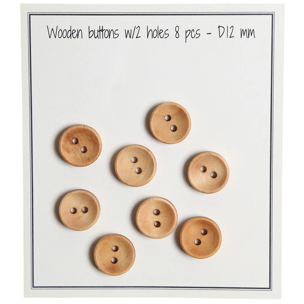 Deep Wooden Buttons, Light - Image 2