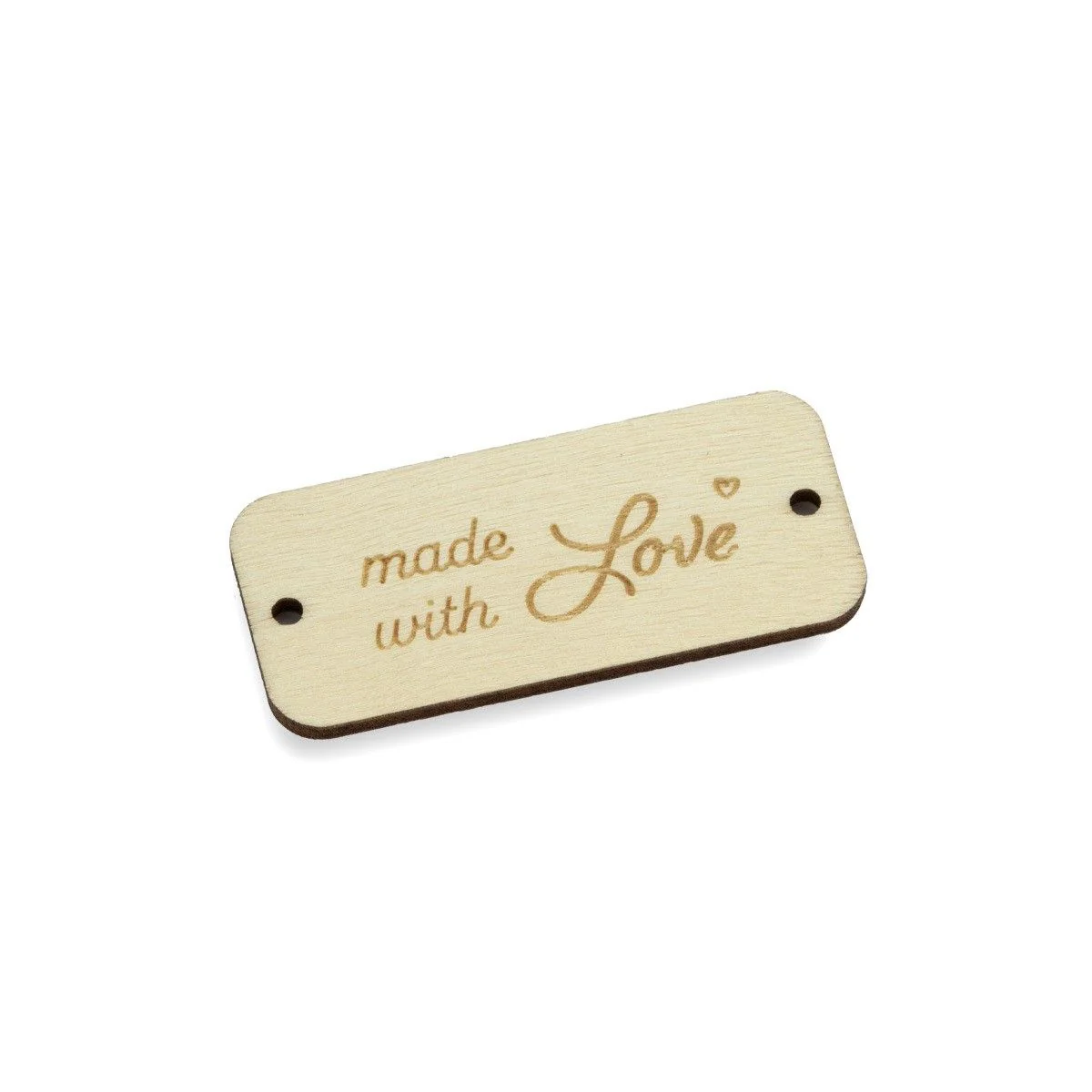 Wooden labels - Made With Love - Image 2