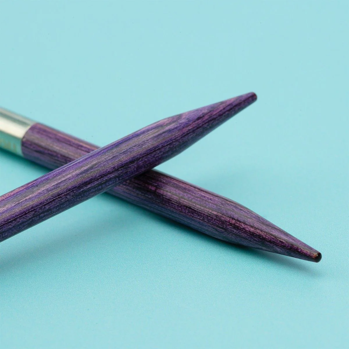 Betula Short Interchangeable Circular Needle - Mulberry - Image 3