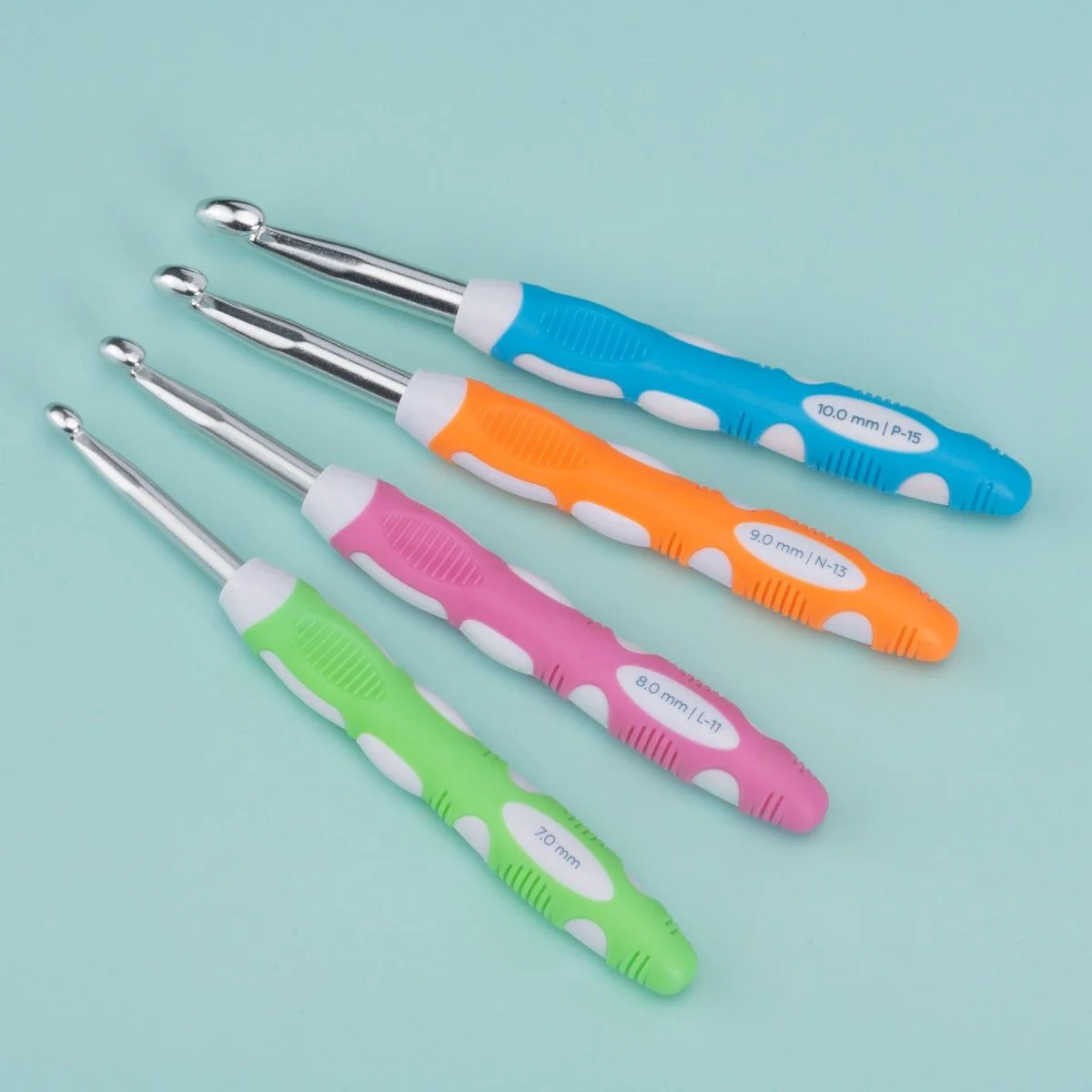 Duo Touch Crochet Hook set - 4 sizes - Image 2
