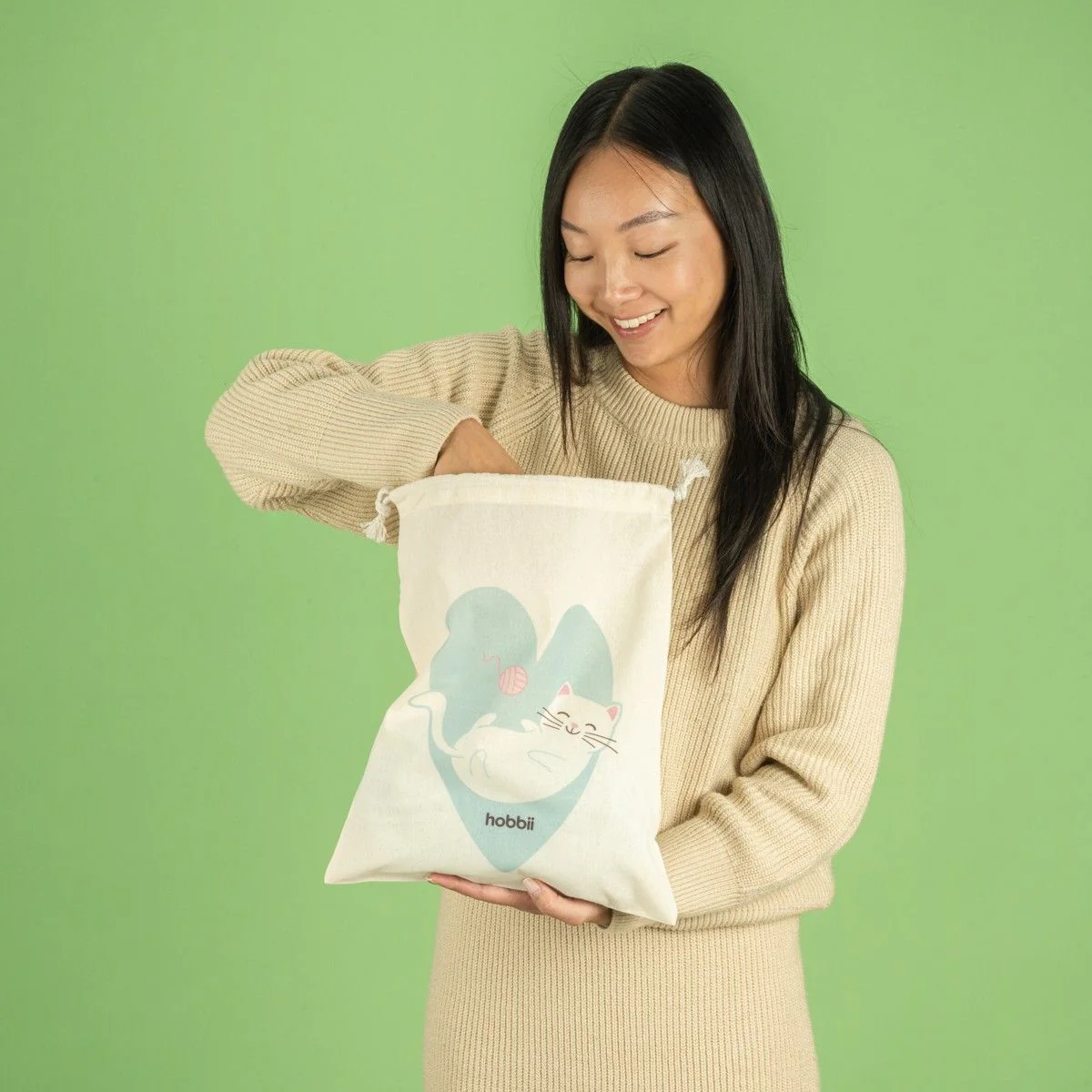 String Bag - Cat - Image 2