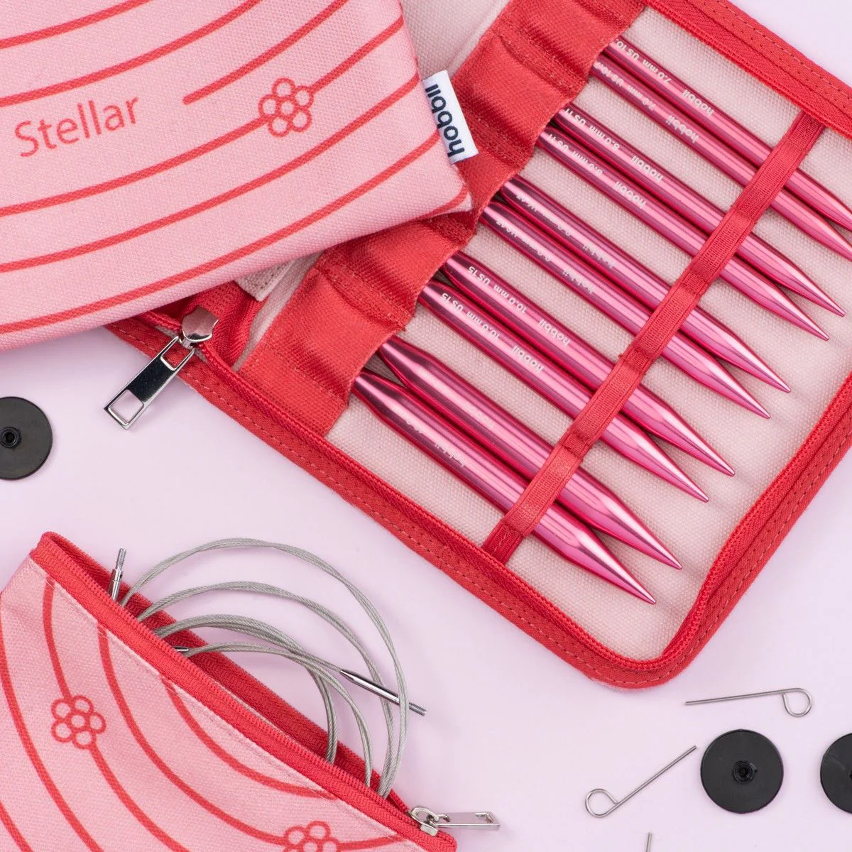 Stellar Interchangeable Circular Needle Set Deluxe - Coral - Image 2