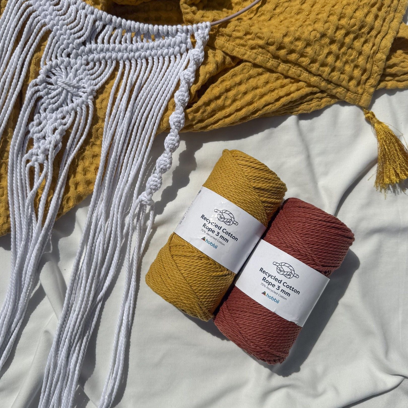 Recycled Cotton Rope (3 mm - 0.11 in) - Image 4