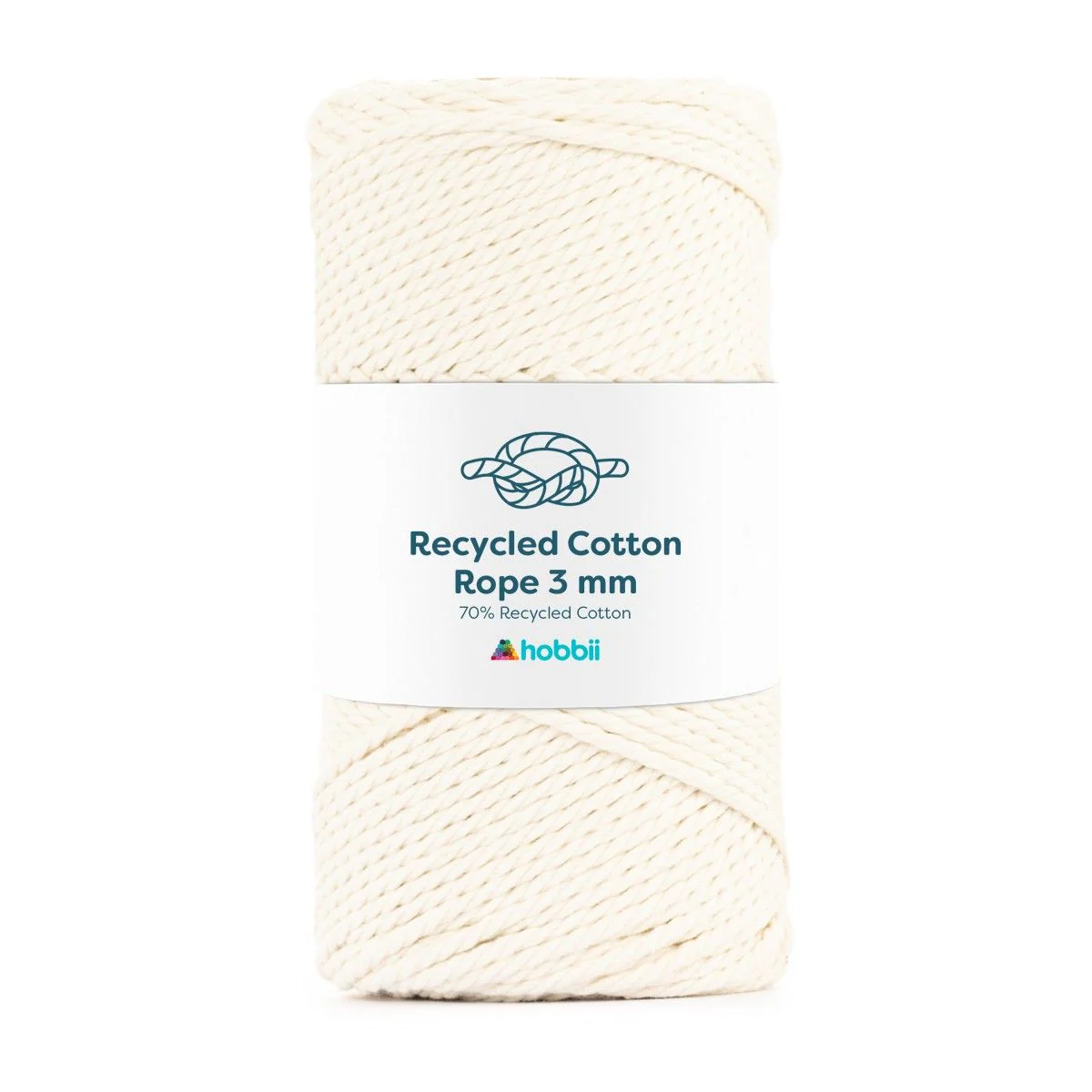 Recycled Cotton Rope (3 mm - 0.11 in) - Image 8